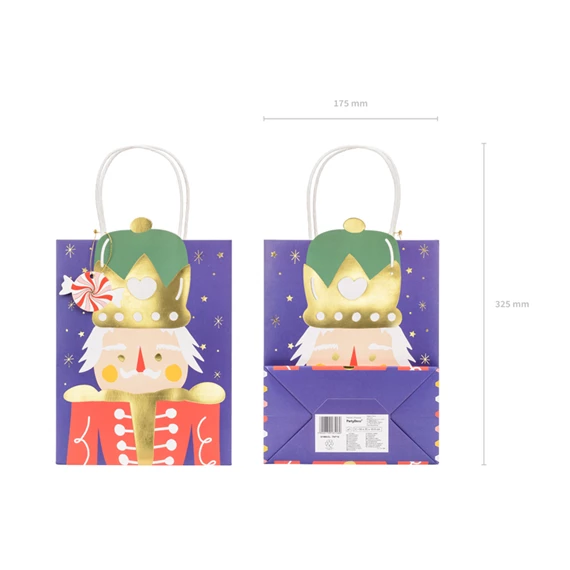 Ajándéktasak diótörő, mix, 18x25x10,5 cm