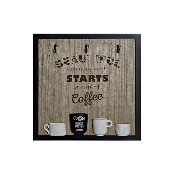 Akasztó falra 41x3x41 cm