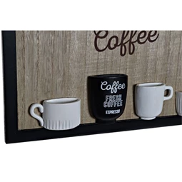 Akasztó falra 41x3x41 cm