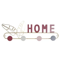 Akasztó falra "Home" felirattal 46x5x17 cm