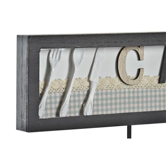 Akasztó falra "Cafe" felirattal 45x4x17 cm