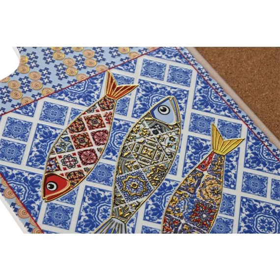 Alátét hal mintával 15x25,5x1 cm 2 féle