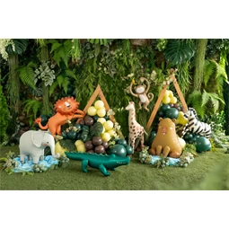 Álló fólia lufi krokodil, 126x36 cm, mix