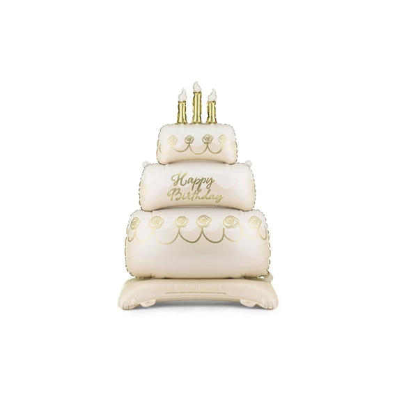 Álló lufi torta fólia 70x100 cm keverék