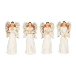 Angyal szívvel, madárral álló 2,2x1,8x5,4 cm 4 féle