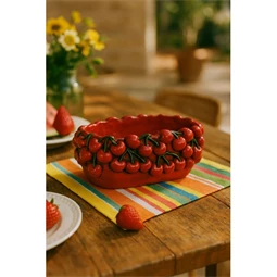 Asztali kínáló, cseresznye 26x16x12 cm