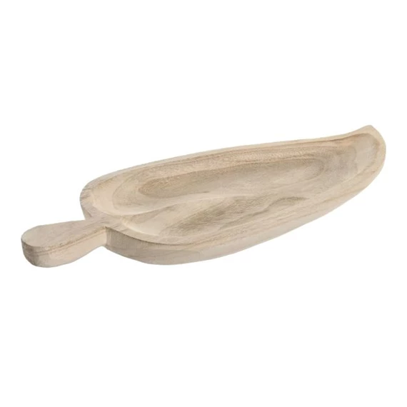 Asztali kínáló levél alakú 45x18x3 cm