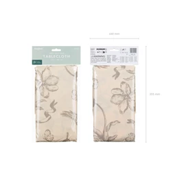 Asztalterítő bézs virágokkal 180x120 cm