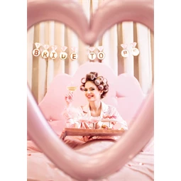 Banner gyűrűk menyasszony lesz felirattal, 2.5 m