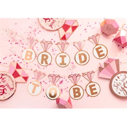 Banner gyűrűk menyasszony lesz felirattal, 2.5 m