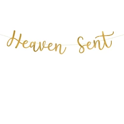 Banner heaven sent 14.5x85 cm arany