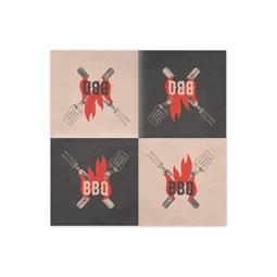 Bbq szalvéták 33x33 cm vegyes S/20