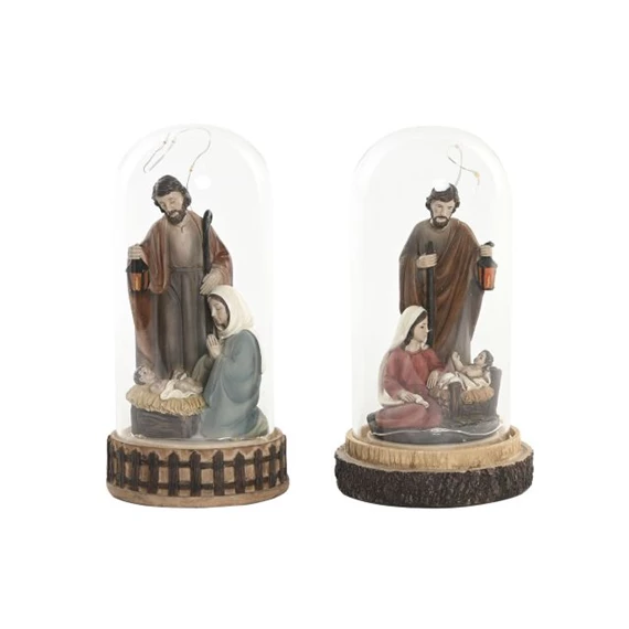 Betlehem LED-es 10x10x21 cm 2 féle