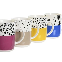 Bögre állat mintás 11x8x10 cm 380 ml 4 féle 