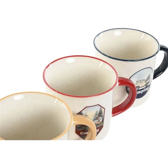 Bögre kemping 340 ml 12,5x9x9 cm 4 féle