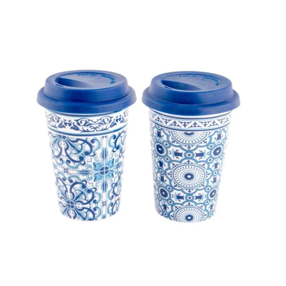 Bögre mozaikos 10x10x14 cm 400 ml 2 féle