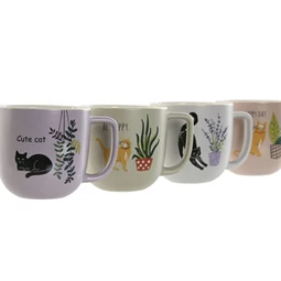 Bögre 13x9,4x9,5 cm 4 féle