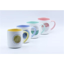 Bögre 11,5x8,3x9,5 cm 345 ml 4 féle