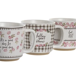 Bögre 13x10x9,5 cm 330 ml 3 féle