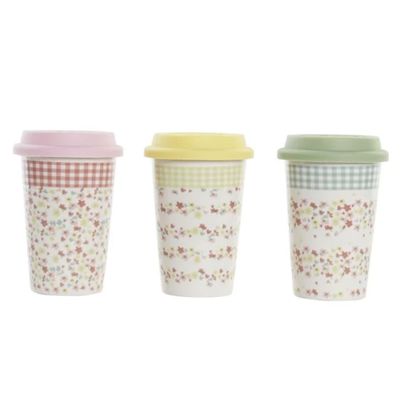 Bögre 9,5x9,5x14 cm 400 ml 3 féle