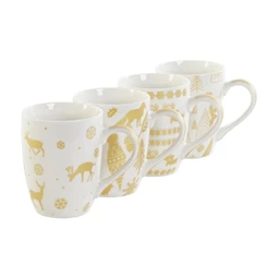 Bögre szett 8x12x10 cm 360 ml S/4