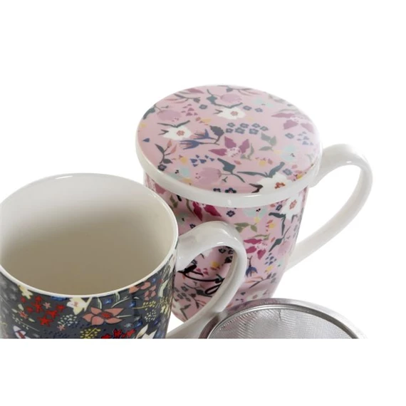 Bögre teás 12x8,3x11 cm 380 ml 3 féle