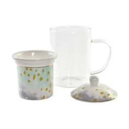 Bögre teás 12x8x14,5 cm 300 ml 2 féle