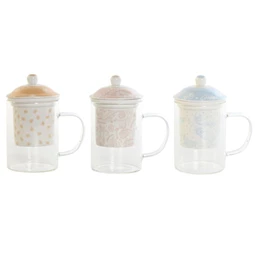 Bögre teás 12x8x14,5 cm 300 ml 3 féle