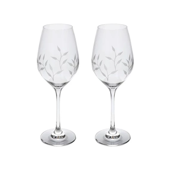 Boros pohár Swarovski kristállyal 360 ml 22,5x8 cm S/2