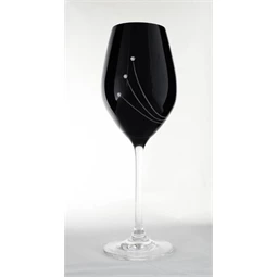 Boros pohár Swarovski kristállyal 360 ml 22,5x8 cm S/2