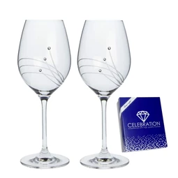 Boros pohár Swarovski kristállyal 470 ml 24x9,3 cm S/2