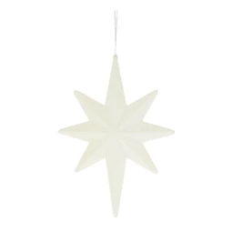 Csillag 8 ágú flokkolt, akasztós 20,3 cm