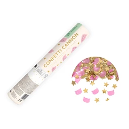 Csillag és macska alakú konfetti kilövő 20 cm