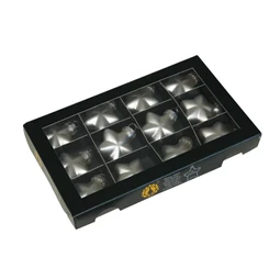 Csillag 4 cm silver mat S/12