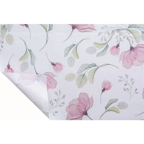 Csomagolópapír anemone mintával, vízálló 0,8x20 m