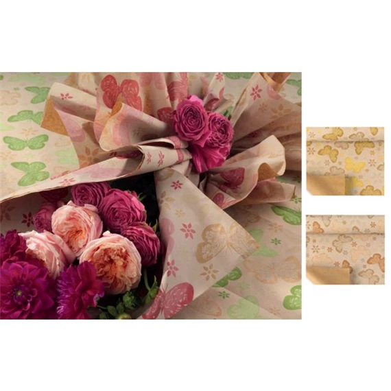 Csomagolópapír pillangós 1x40 m