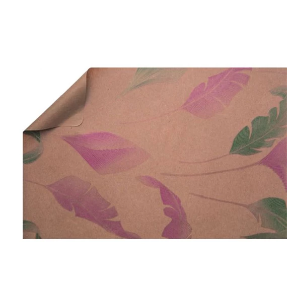 Csomagolópapír toll mintával 0,8x40 m