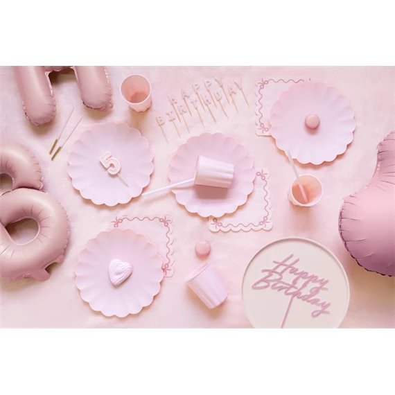 Cukorkatartó 24-14,5 cm világos rózsaszín