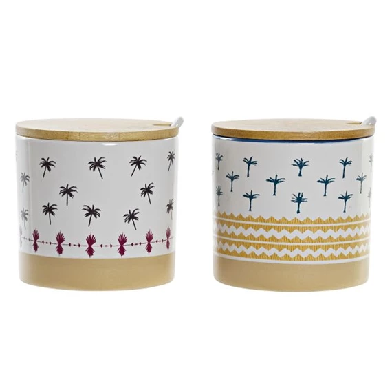 Cukortartó afrikai mintás 9,5x9,5x9,5 cm 2 féle