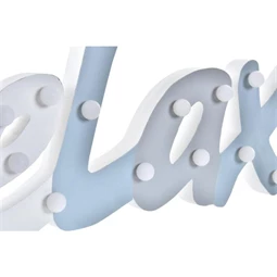 Dekoráció "Relax" felirat LED-es 41x3x16 cm