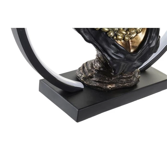 Dekoráció LED-es, afrikai  nő 35,5x11x36 cm