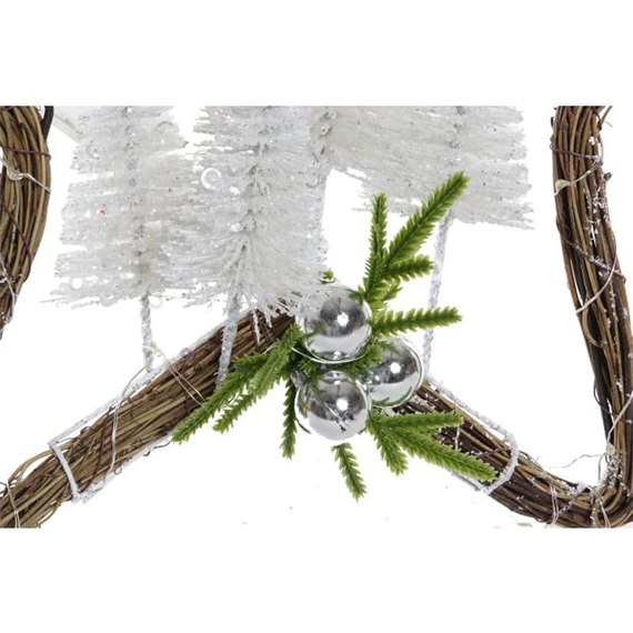 Dekoráció LED-es, akasztós csillag 43x10x43 cm 2 féle