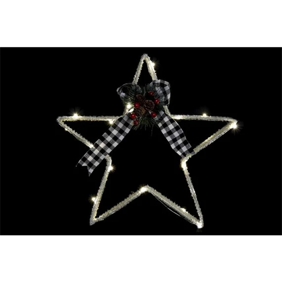 Dekoráció LED-es csillag 40x5x40 cm