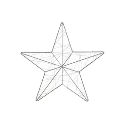 Dekoráció LED-es csillag 30x1x30 cm