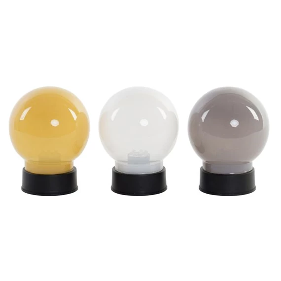 Dekoráció LED-es gömb 9x9x13 cm 3 féle