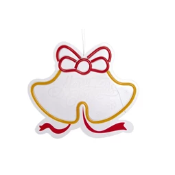 Dekoráció LED-es harang 30x1,5x26,5 cm