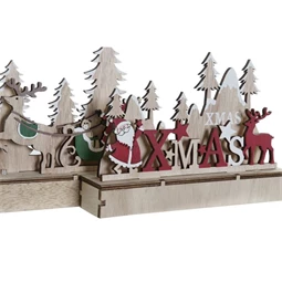 Dekoráció LED-es 22,5x5x17 cm 2 féle