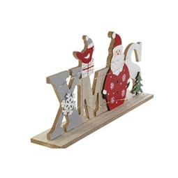 Dekoráció "Xmas" felirat LED-es  26x5x13 cm 2 féle