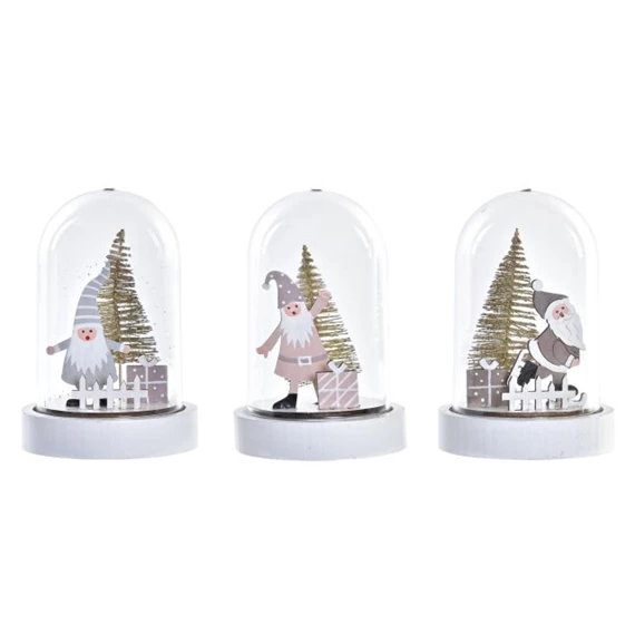 Dekoráció LED-es 9x9x13 cm 3 féle