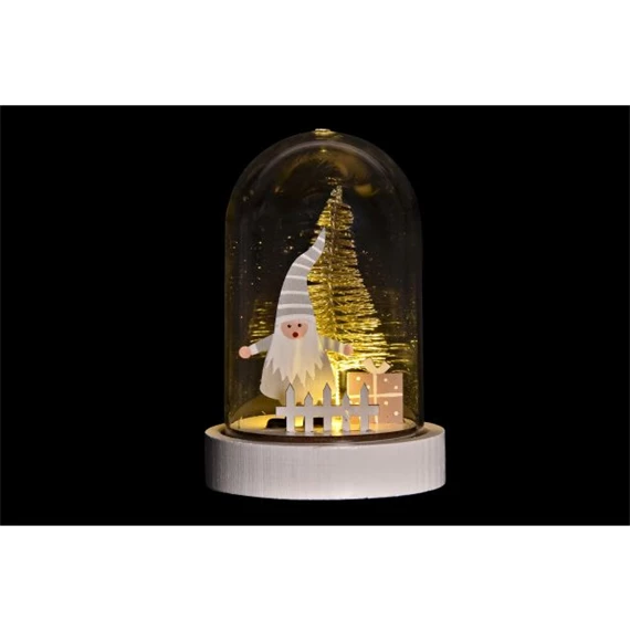 Dekoráció LED-es 9x9x13 cm 3 féle